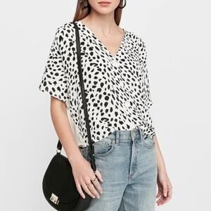 NWT Express Dolman Sleeve Animal Print Blouse Sz L